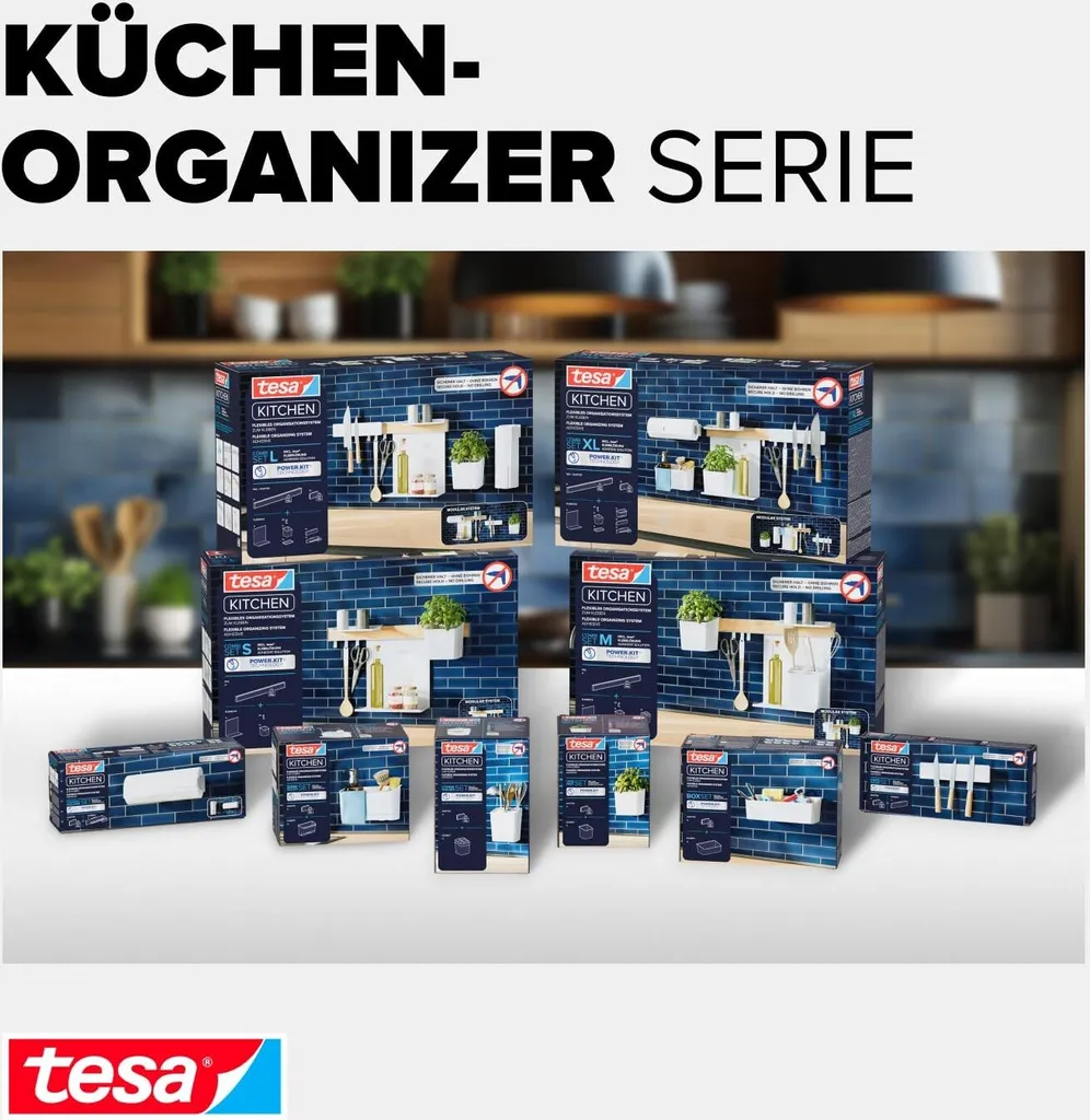 Cestino Cucina Adesivo tesa 70062 - Organizza Spezie e Utensili 5kg - 7