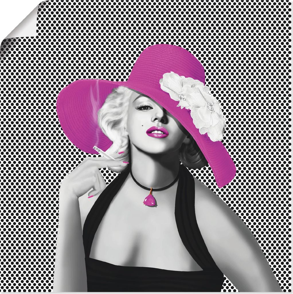 ARTland Poster Marilyn in Pop Art Größe: 100x100 cm