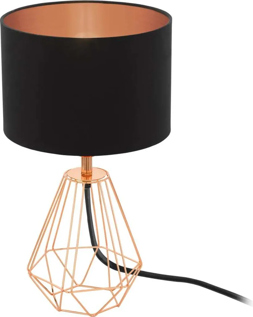 Lampada Eglo Carlton 2 Rame e Nero: Illuminazione d'Atmosfera Moderna
