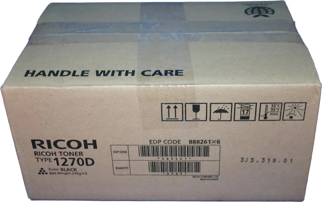 Ricoh Toner Type 1270D Noir Haute Capacité 7000 Pages pour Aficio 1515