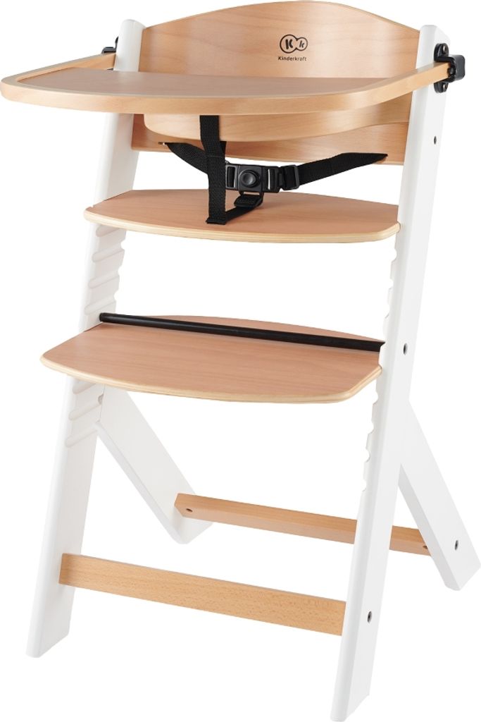 Kinderkraft Enock Bois Cire Chaise d'enfant Wit/Naturel Image du produit 