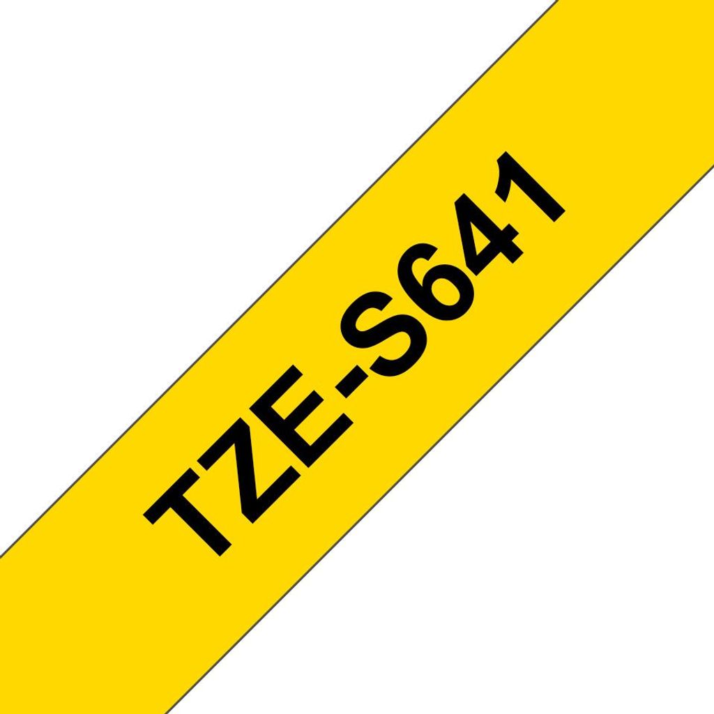 Brother TZE-S641 Etiketten erstellendes Band Schwarz auf Produktbild 