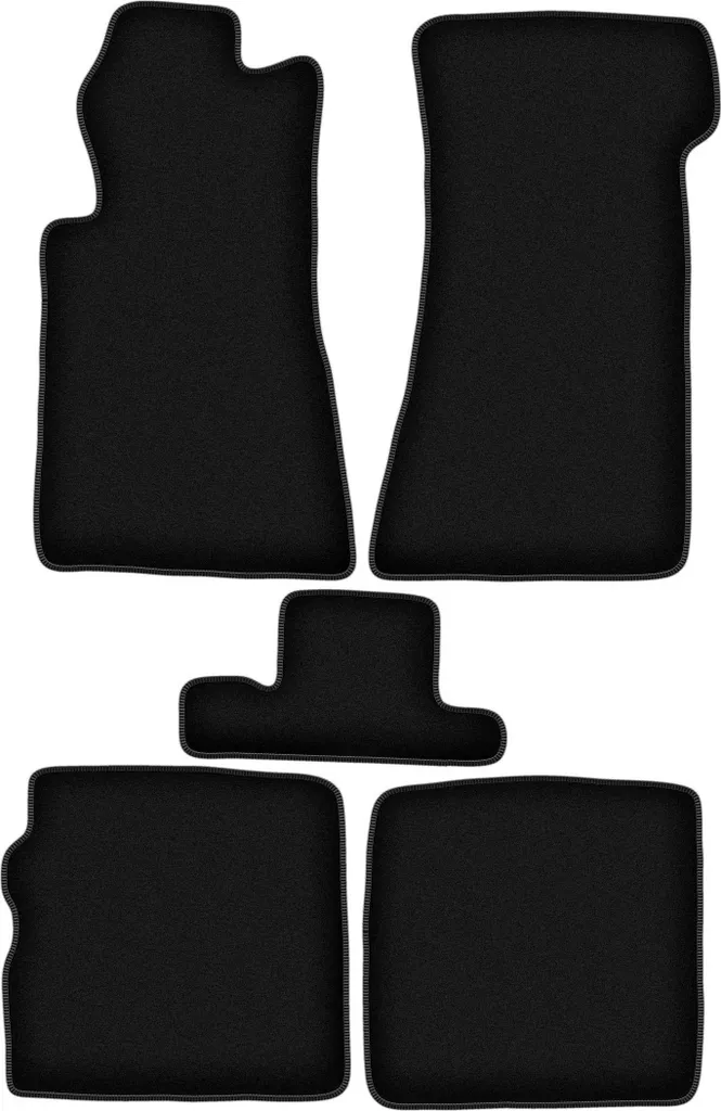 Set Tappetini Su Misura per Mercedes SL R107 | Velluto Premium Nero