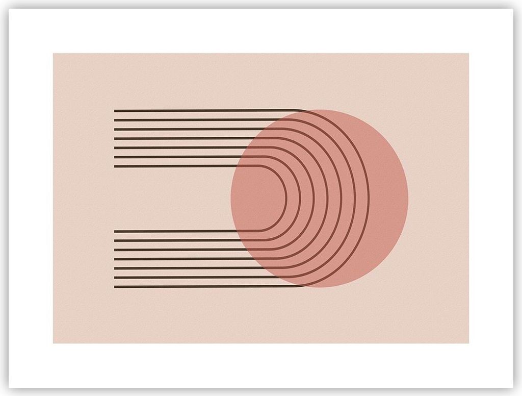Poster - Poster ohne Rahmen - Abstraktion Minimalismus Kreide - 40x30 cm - Wand Bild - Wanddeko - Wandbilder - Kunstposter - Wandposter - Bilder - ...