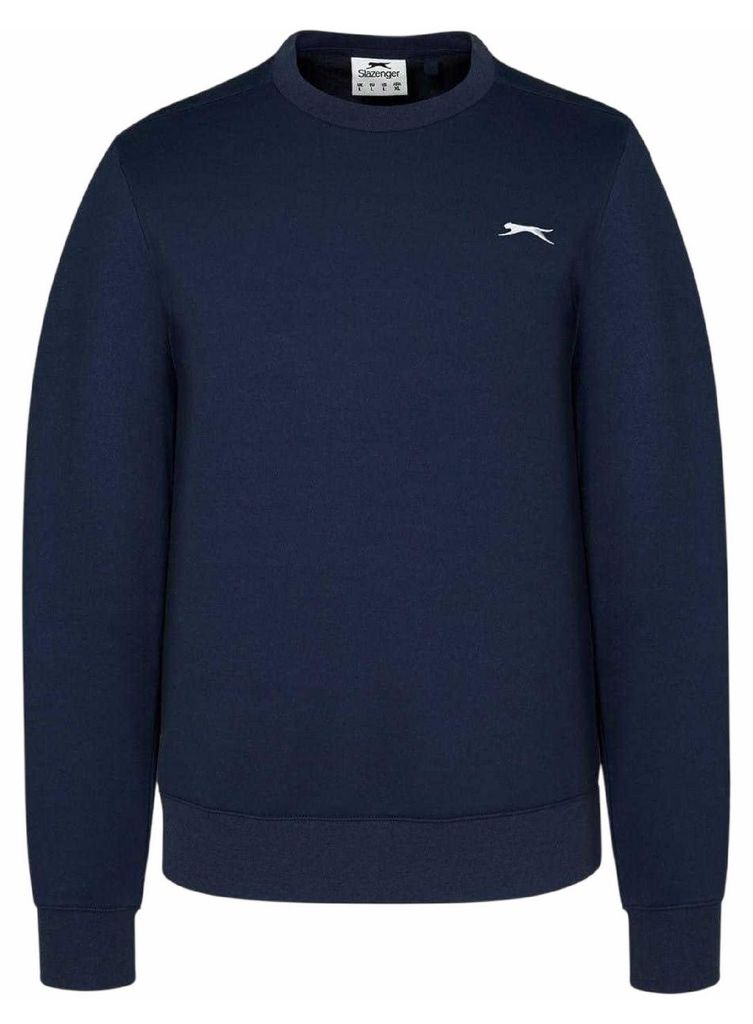 Slazenger - Sweatshirt für Herren, Rundhalsausschnitt, Fleece GT26999 (XS) (Marine)