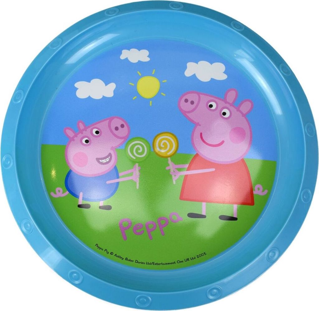 Plastikteller Ø22 für Kinder Disney Frozen oder Peppa Wutz