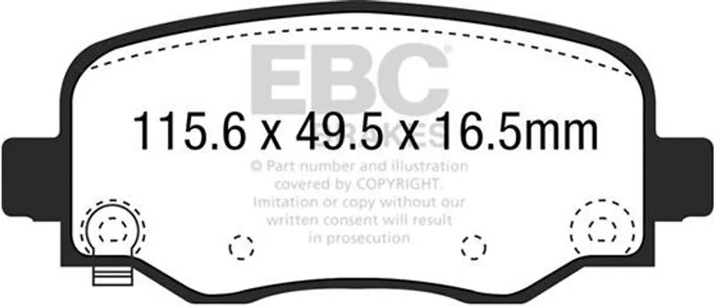 Plaquettes Frein Arrière EBC DP63031 : Fini les Sifflements et la Poussière
