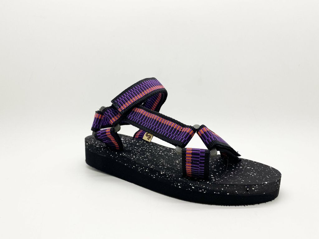 Damen Vegane Trekking-Sandalen Pink, ultraleicht mit verstellbaren Riemen