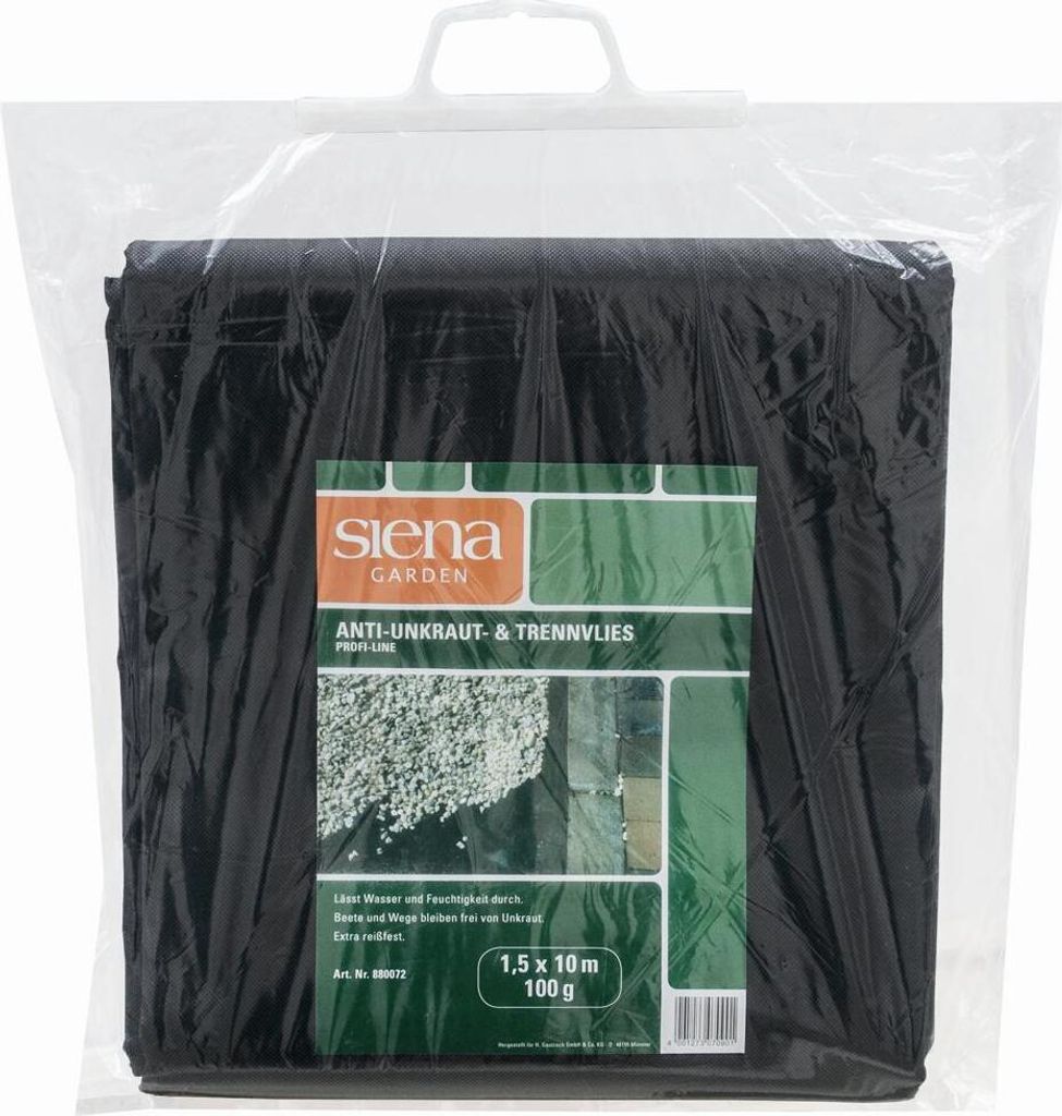 SIENA GARDEN Anti-Unkrautvlies 100g, Maße: 1,5x10m