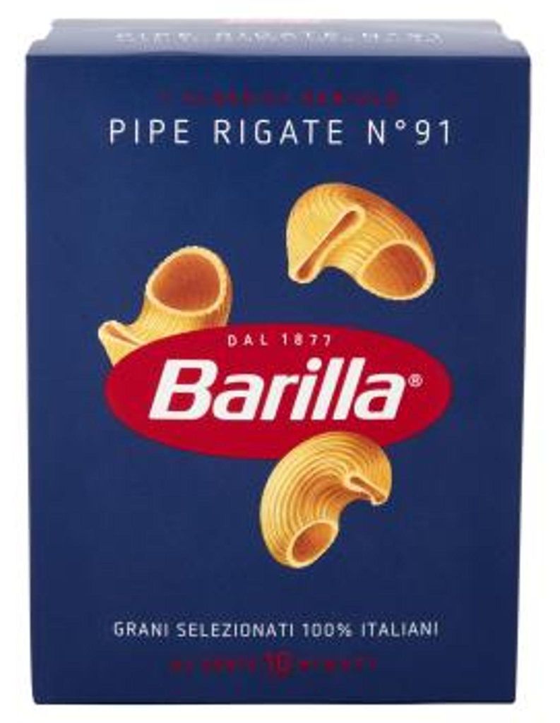 Barilla, pâtes rigatoni n°91, 500 g Image du produit 