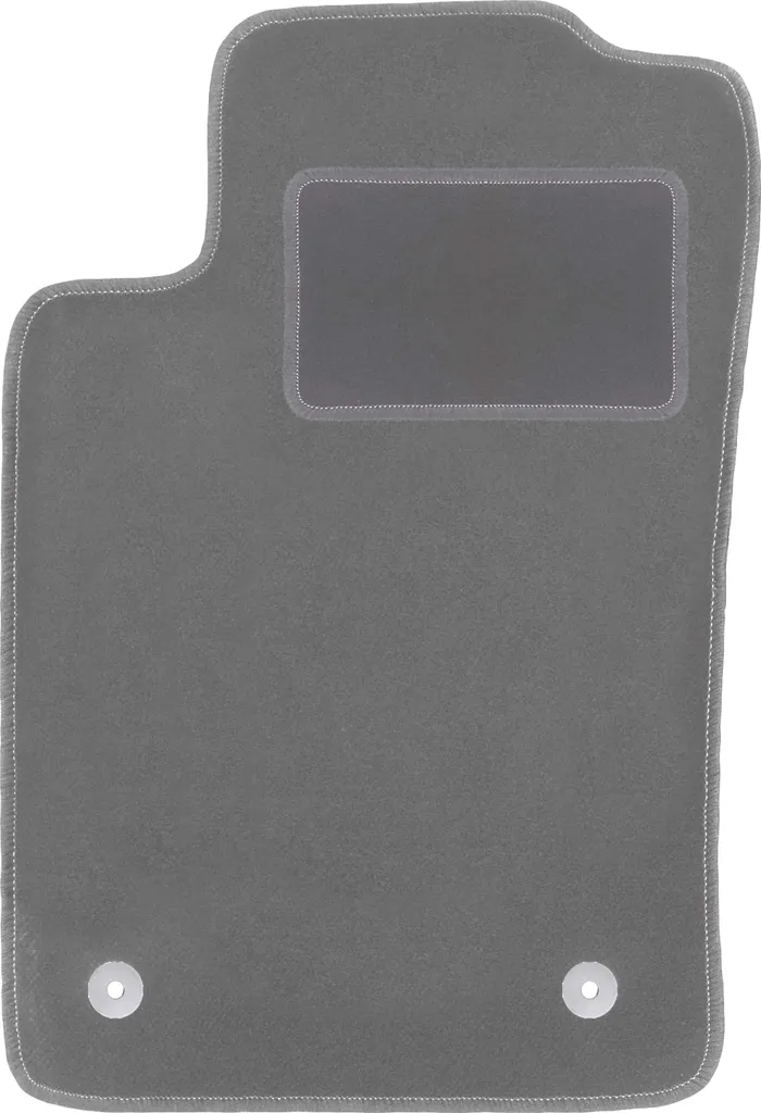 Tappetino conducente in velluto grafite compatibile con Peugeot 405 (1987-1996, berlina, station wagon, break) – con fissaggi – su misura