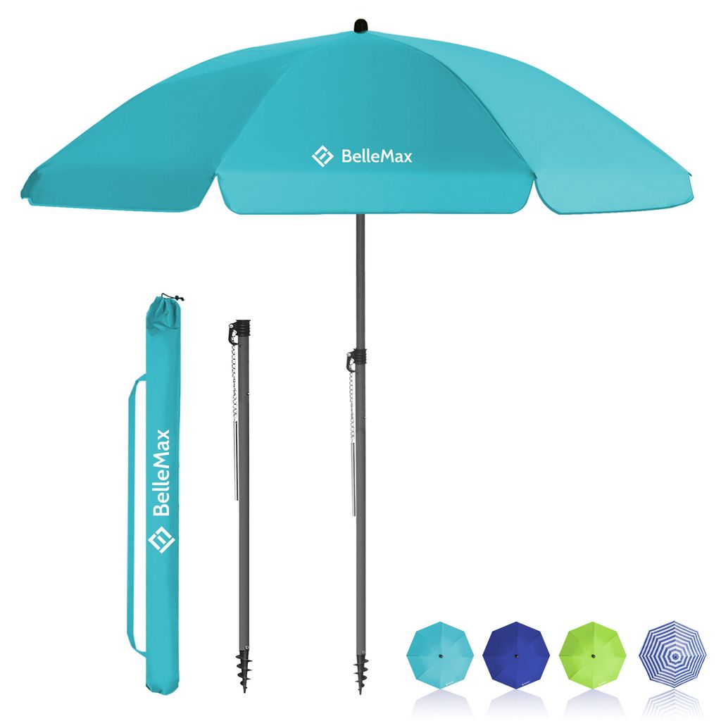 Grandekor Sonnenschirm Strand 160 cm Türkis Kaufland.de