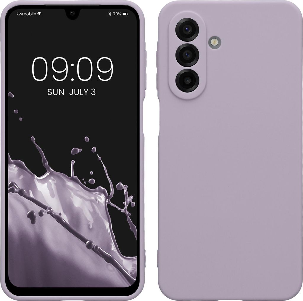 kwmobile Handyhülle kompatibel mit Samsung Galaxy A17 4G / 5G Hülle - Handy Case aus weichem Silikon in Lavendel