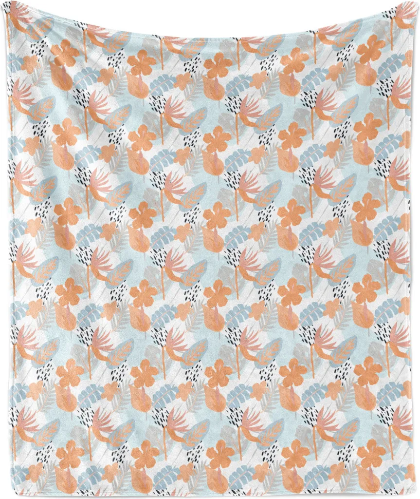 Plaid Divano Tropicale 175x230 ABAKUHAUS | Design Ibisco Pastello