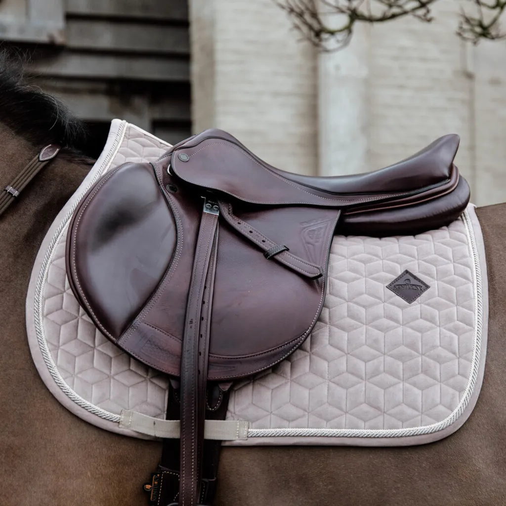 Tapis de Selle Kentucky Velvet Beige Full - Évite Frottements et Choc