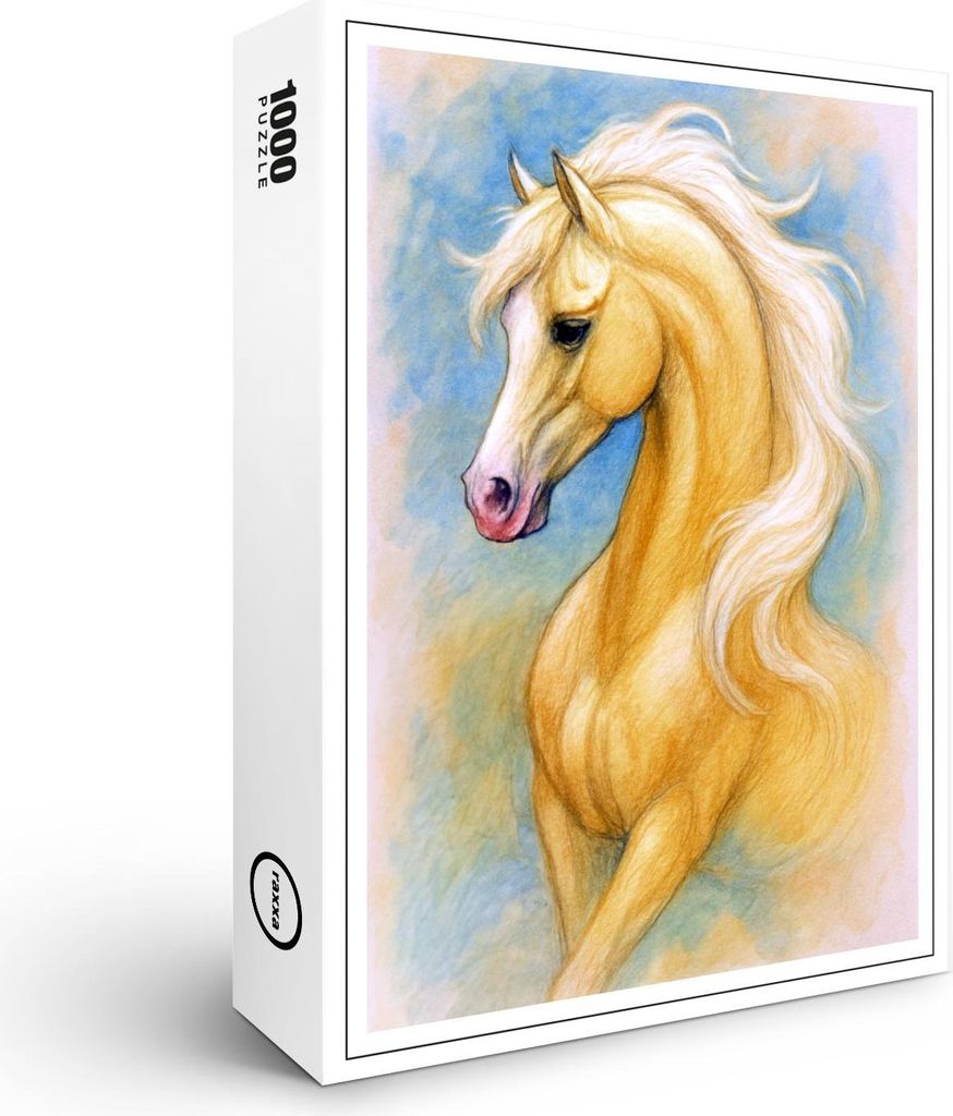 raxxa Premium-Puzzle "Elegantes Palomino Pferd", 1000 Teile