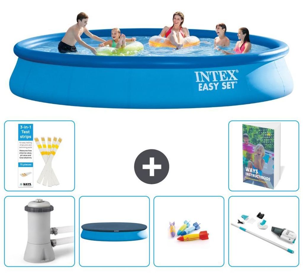 Easy Set Pool Rund - 457x84 cm - 7-teilig S269