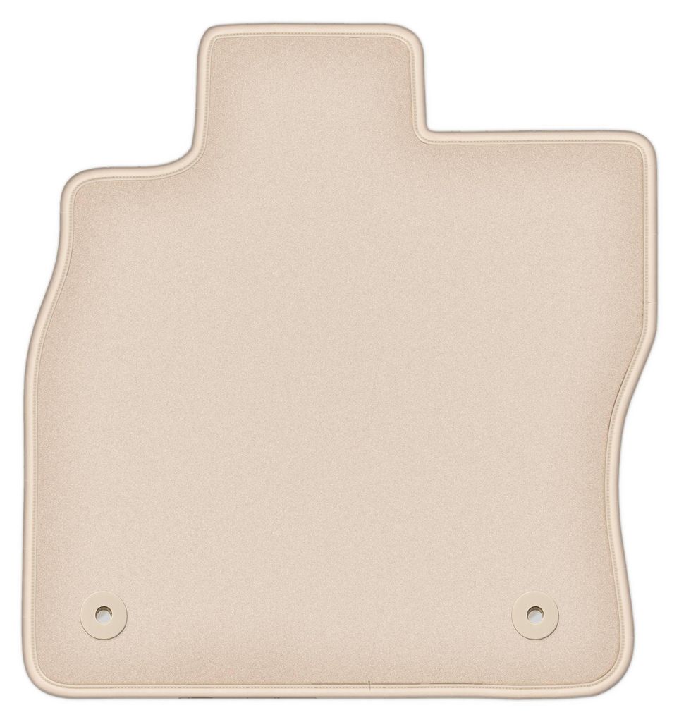 DURBAN Beige Velours-Fahrerfußmatte für Volkswagen Caddy IV Kombivan (2020-)