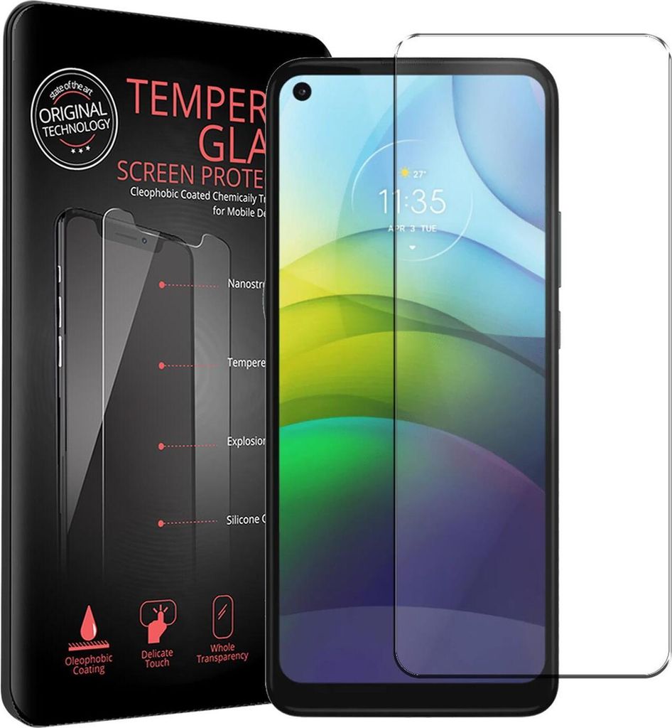 2x Conie Glasfolie für Motorola Moto G9 Power Displayschutz Folie Panzer Glas Premium Schutzfolie Set Blasenfrei