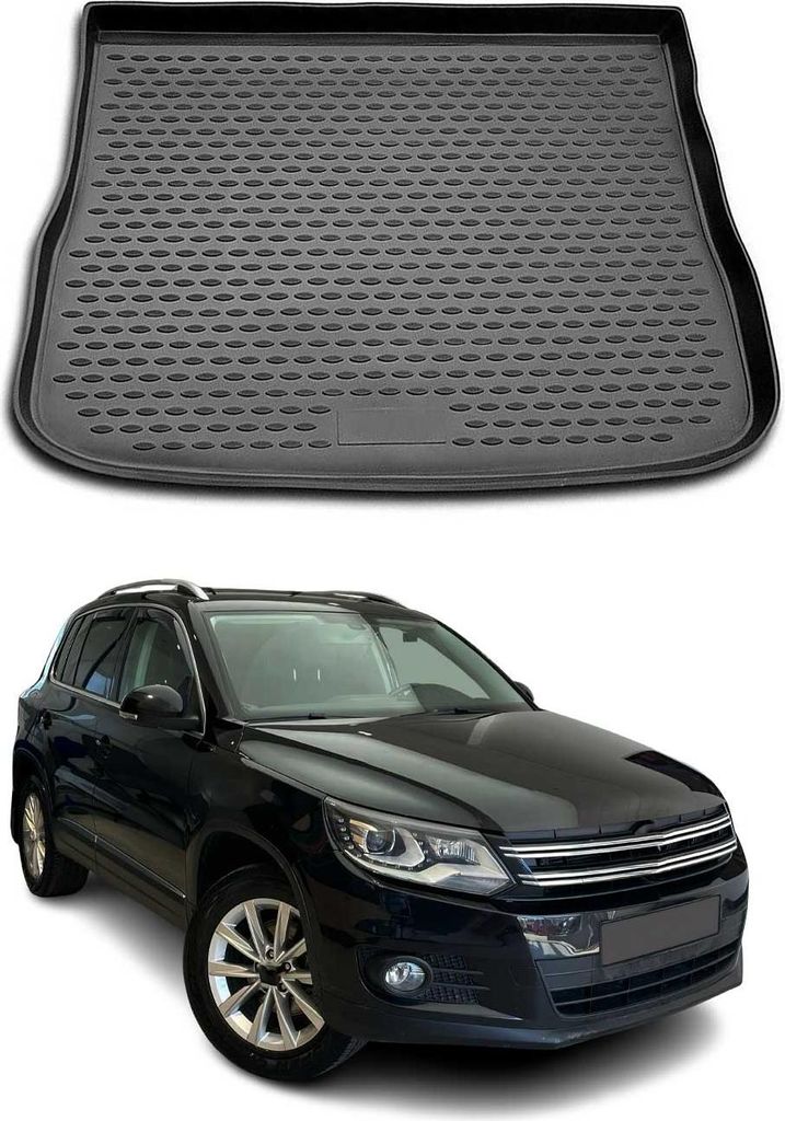 Kofferraummatte Kofferraumwanne für VW Tiguan 2007-2017 Produktbild 