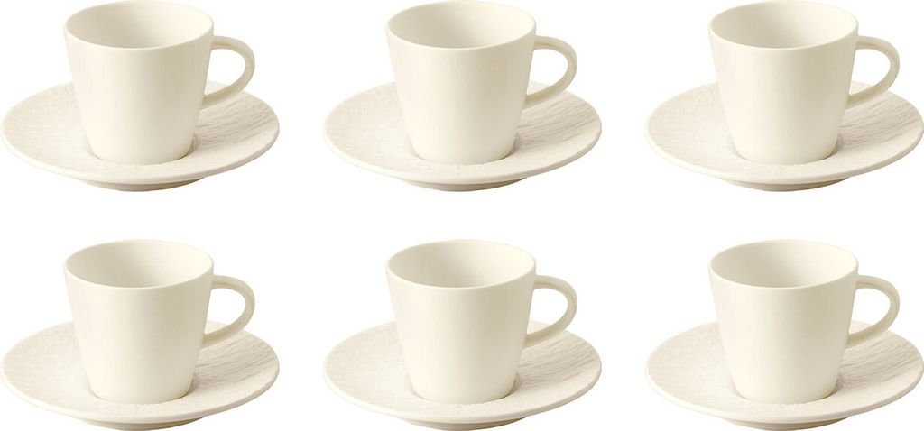 Villeroy & Boch Manufacture Rock Espresso Set weiß Produktbild 