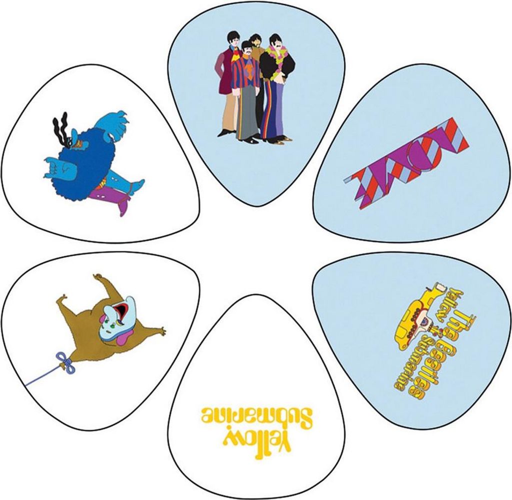 The Beatles - "Yellow Submarine" Plektrum (6er-Pack) RO14973 (Einheitsgröße) (Bunt)