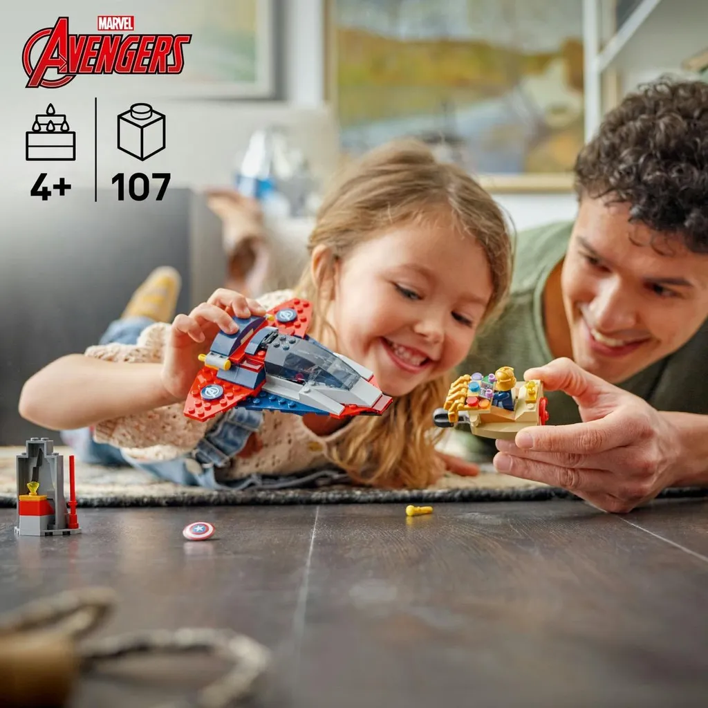 LEGO Marvel 76319 Duel Final, Captain America et Thanos avec Accessoires - 23