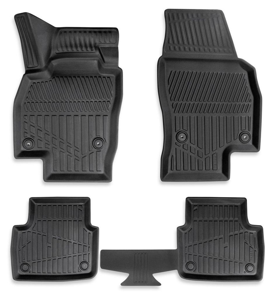 Set mit 4 Stück 3D-Gummifußmatten für den Innenraum Erpassan – SKODA KAMIQ ab 2018