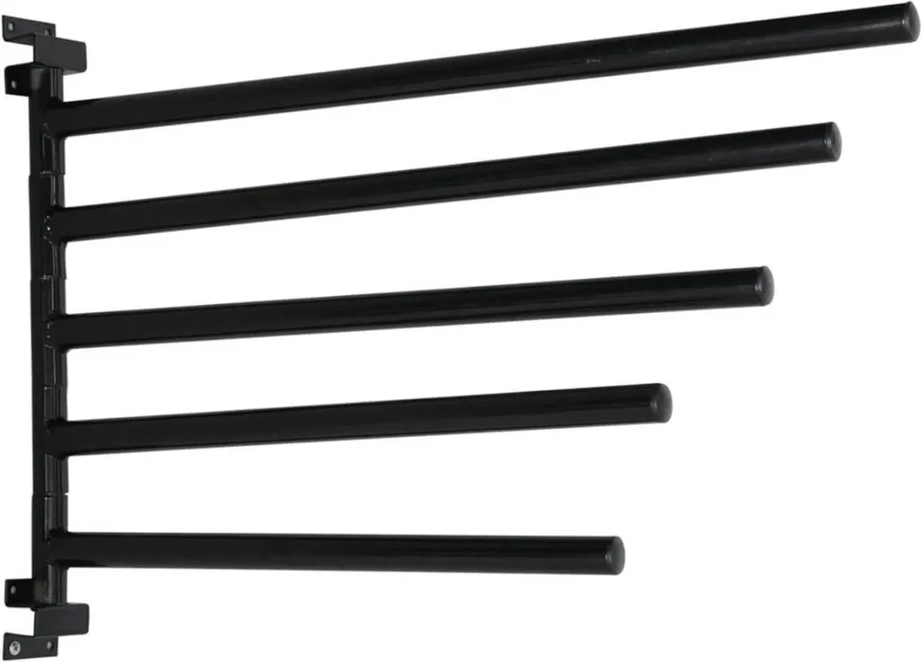 Support mural pour tapis de selle avec 5 branches mobiles en métal
