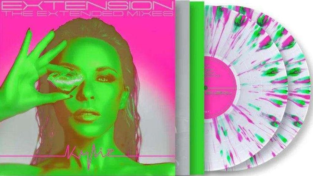 Kylie Minogue: Extension (The Extended Mixes) (Clear W Pink & Green Splatter Vinyl)