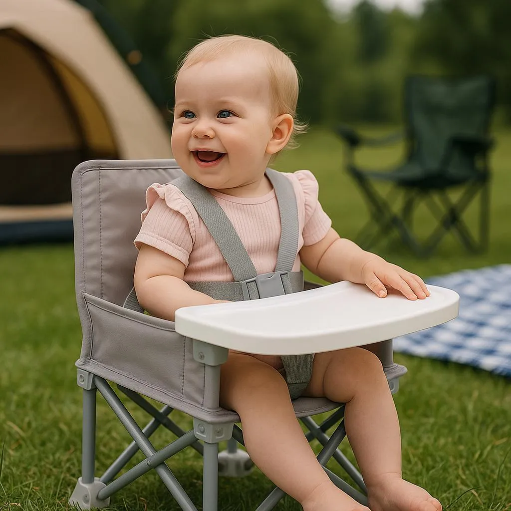 Chaise bébé voyage pliable en aluminium : la solution compacte pour camping