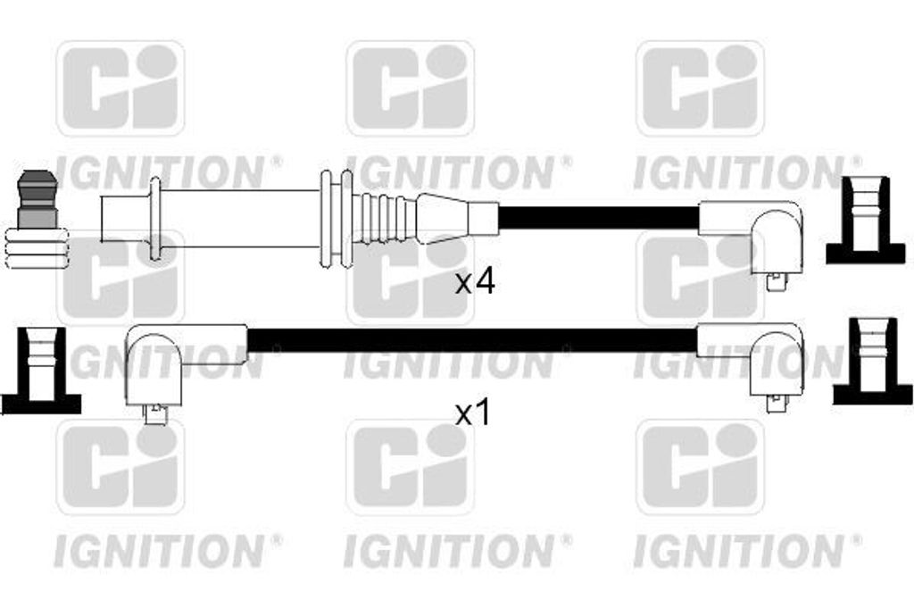 QUINTON HAZELL XC993 Zündkabelsatz Zündleitungssatz für CITROËN BX (XB-) BX Break (XB-)