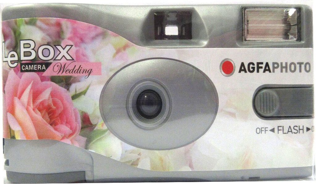 1A PHOTO PORST Einwegkamera AgfaPhoto LeBox Wedding (je 27 Fotos, mit Blitz, inklusive Batterie)
