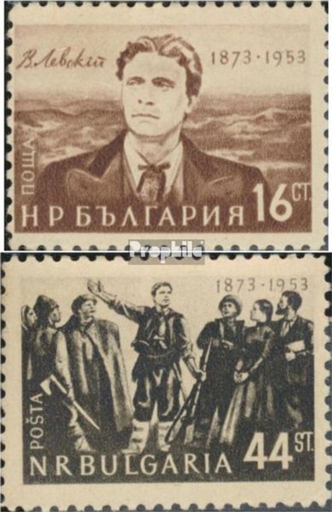 Briefmarken Bulgarien 1953 Mi 844-845 (kompl.Ausg.) postfrisch Vasil Levski