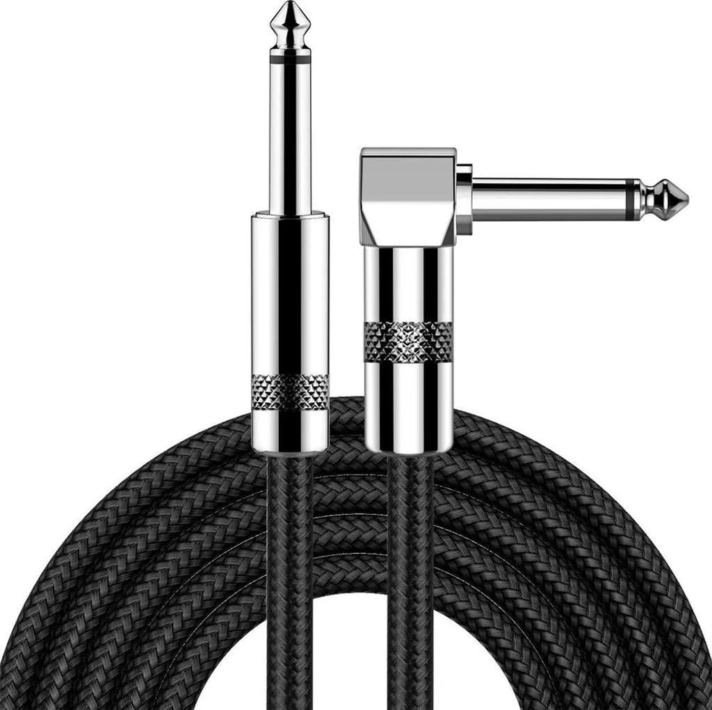 Câble Instrument Jack 6,35 mm de 10m - Cordon Audio pour Guitare et Basse