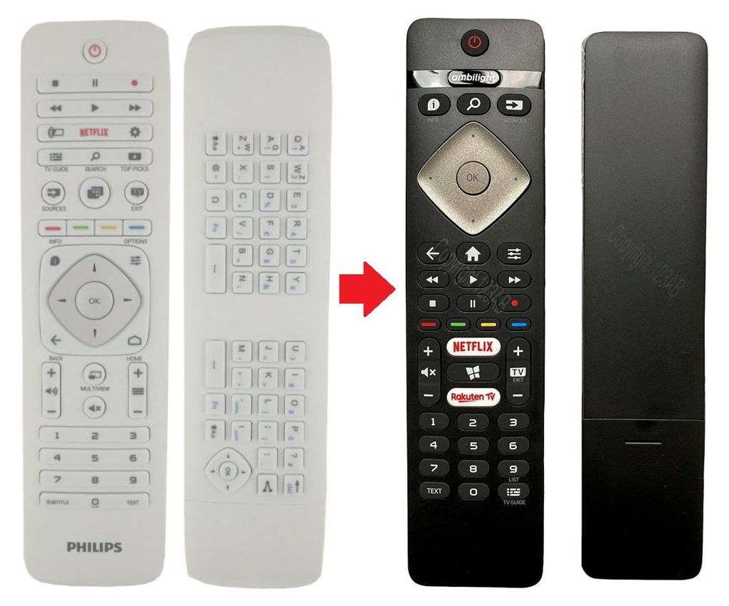 Ersatz Fernbedienung für Philips 32PFH6500/88 | Produktbild 