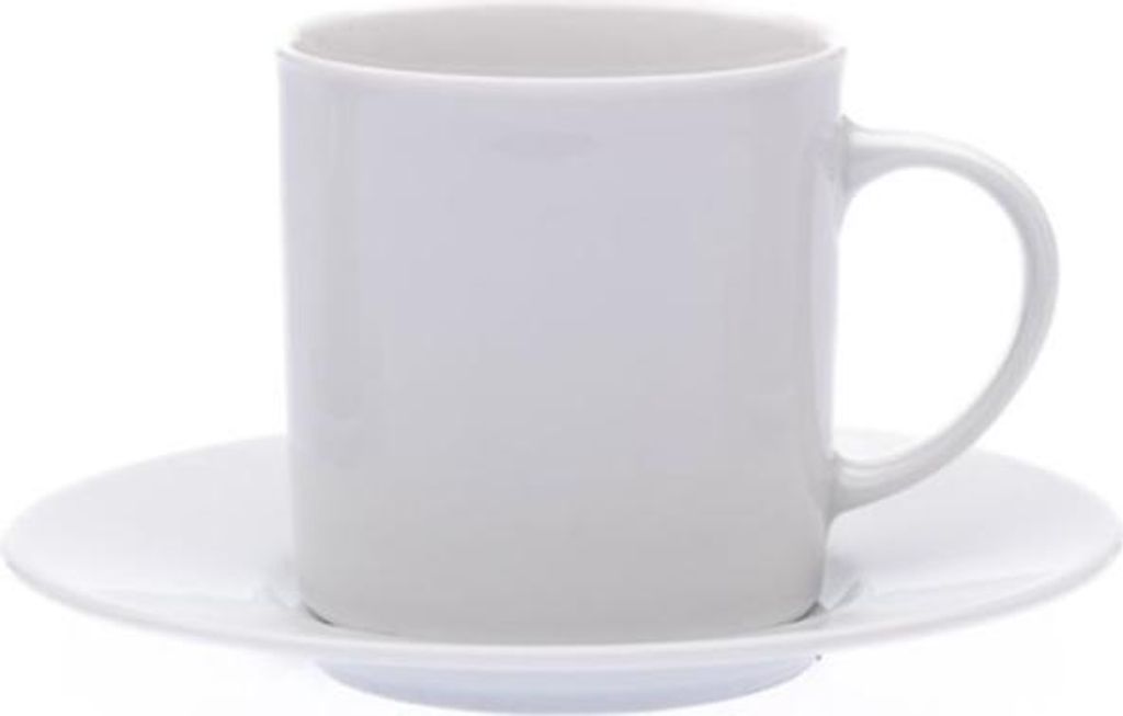 Thun 1794 Tasse mit Untertasse, 85 ml, Ella, weiß, Porzellan Thun