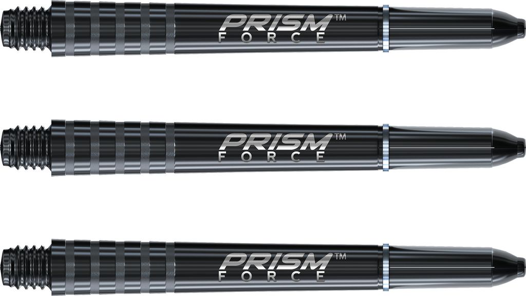 Winmau Prism Force Shafts Schwarz Medium Immagine del prodotto 