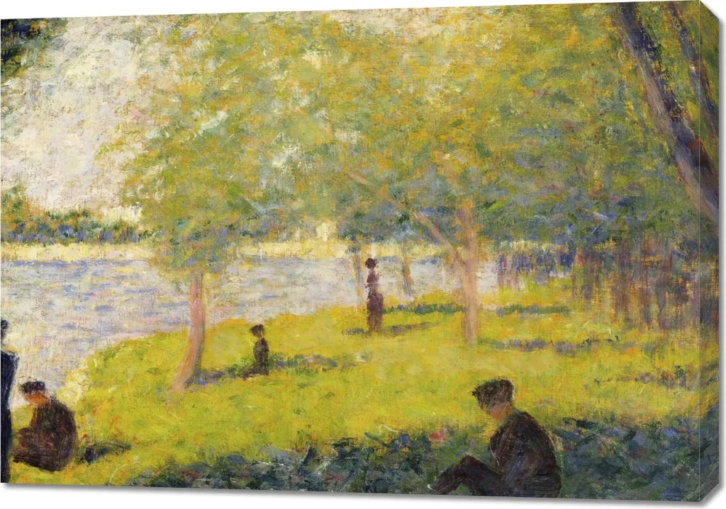 Quadro Seurat La Grande Jatte 100x70 - Stampa su Tela d'Autore Online - 1