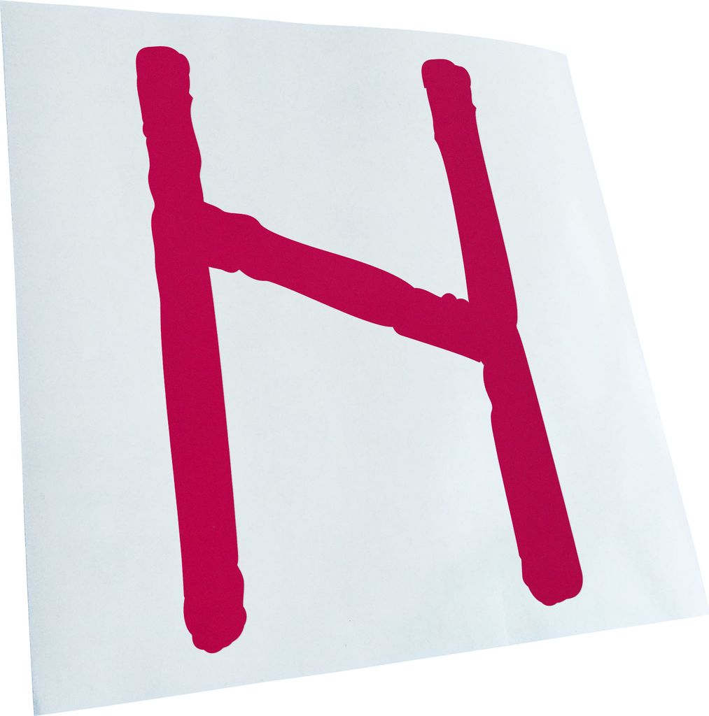 Kiwistar - Autoaufkleber - Futhark HAGALAZ Rune - Neon Matt - Aufkleber für Auto Kfz Fahrrad, LKW, Truck Mofa