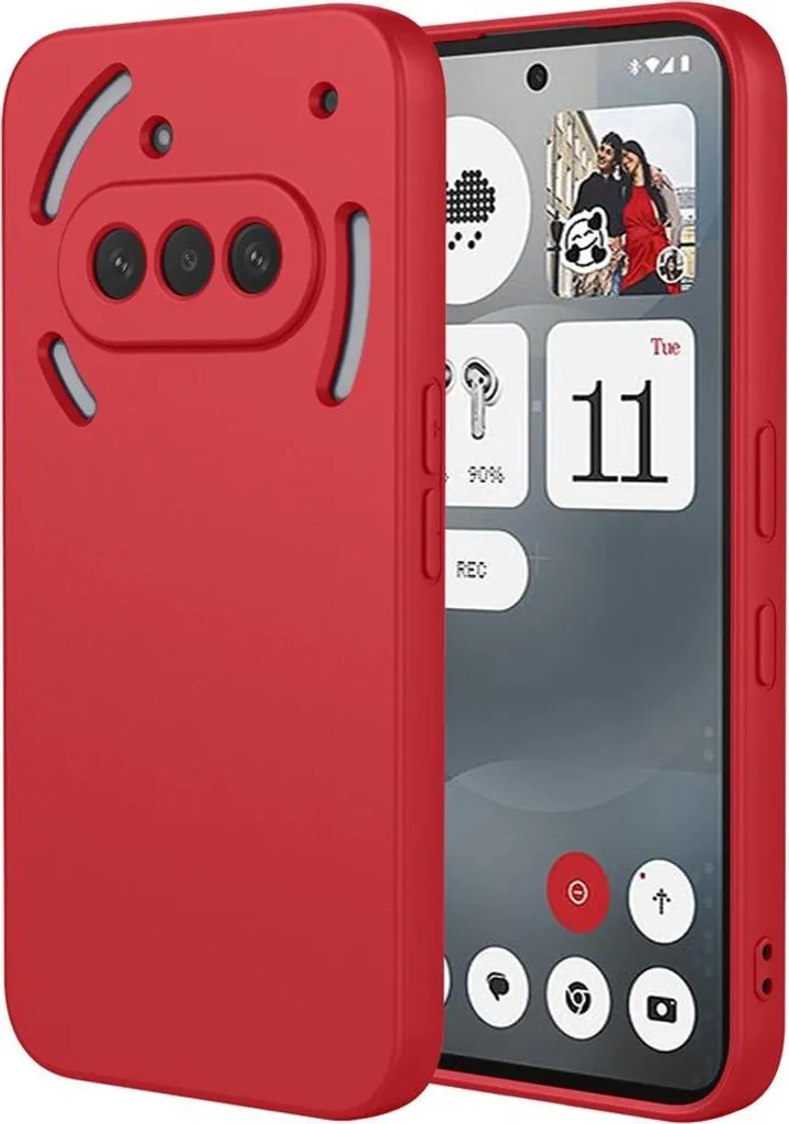 Offerta Cover Nothing Phone (3a) Silicone Rosso Phonesta Soft Silk