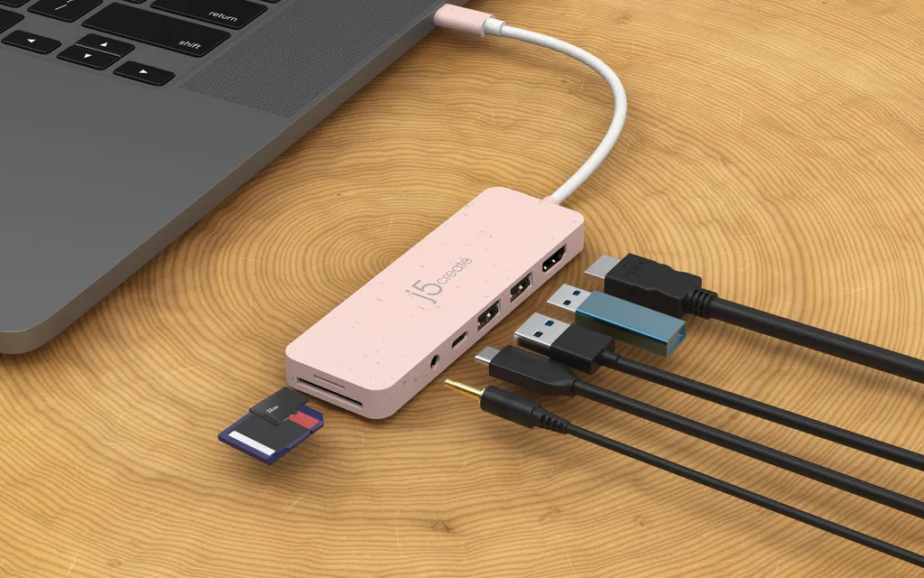 Concentrateur USB-C Multiport j5create JCD373ER-N Eco-responsable
