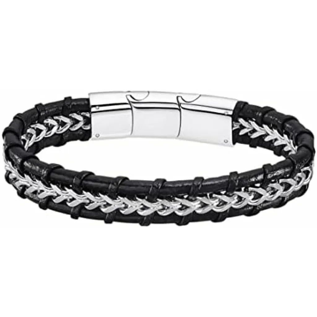Bracciale Uomo Pelle Lotus Style LS2198-2/1 | Design Urban Basic