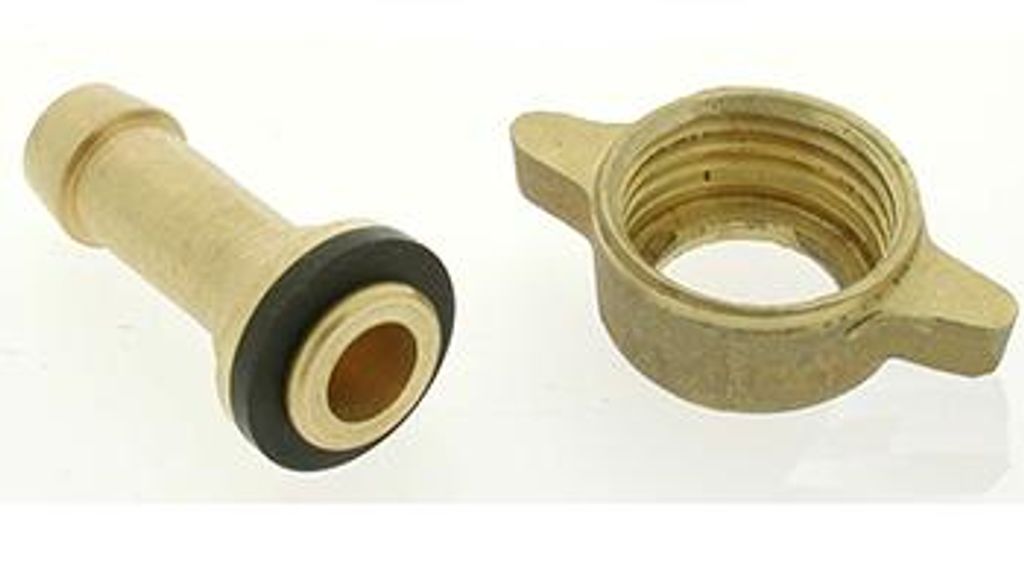 Gerader Anschluss für Schlauch ø: 10 mm mit Gewindemutter G1/2
