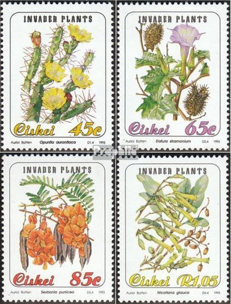 Briefmarken Südafrika - Ciskei 1993 Mi 242-245 Produktbild 