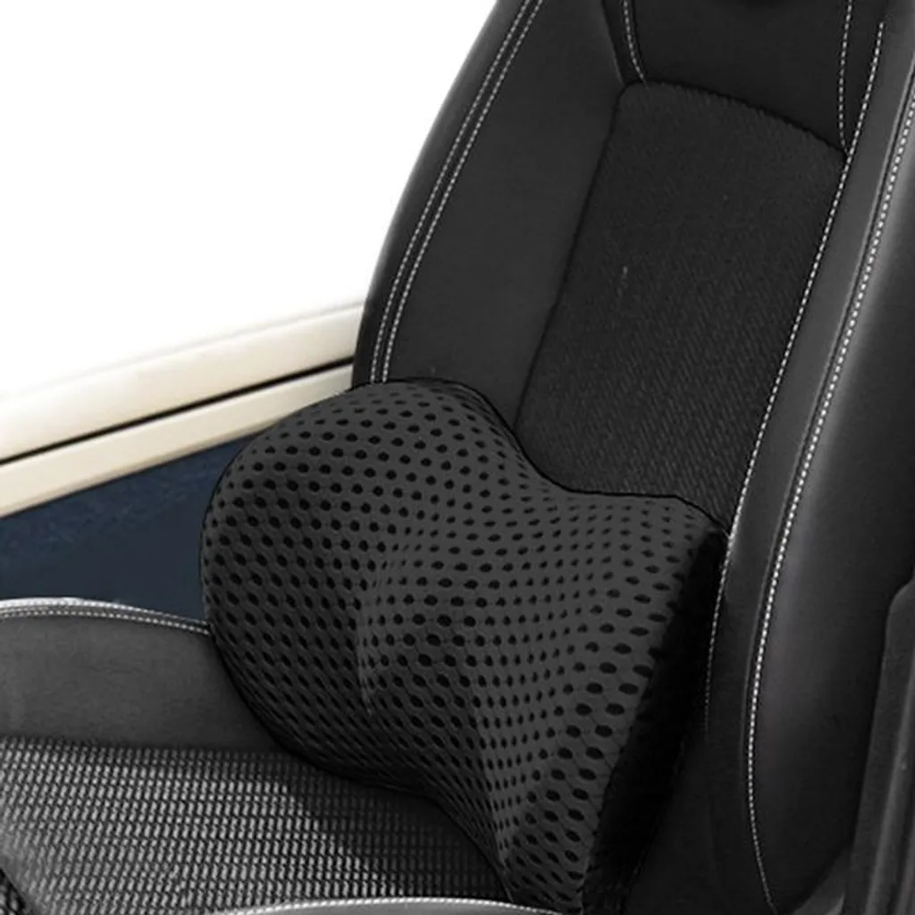 Perf Coussin Lombaire Noir - Soutien Ergonomique pour Chaise de Bureau