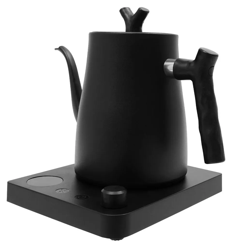 Bouilloire électrique inox noir 1L maintien au chaud et chauffe rapide