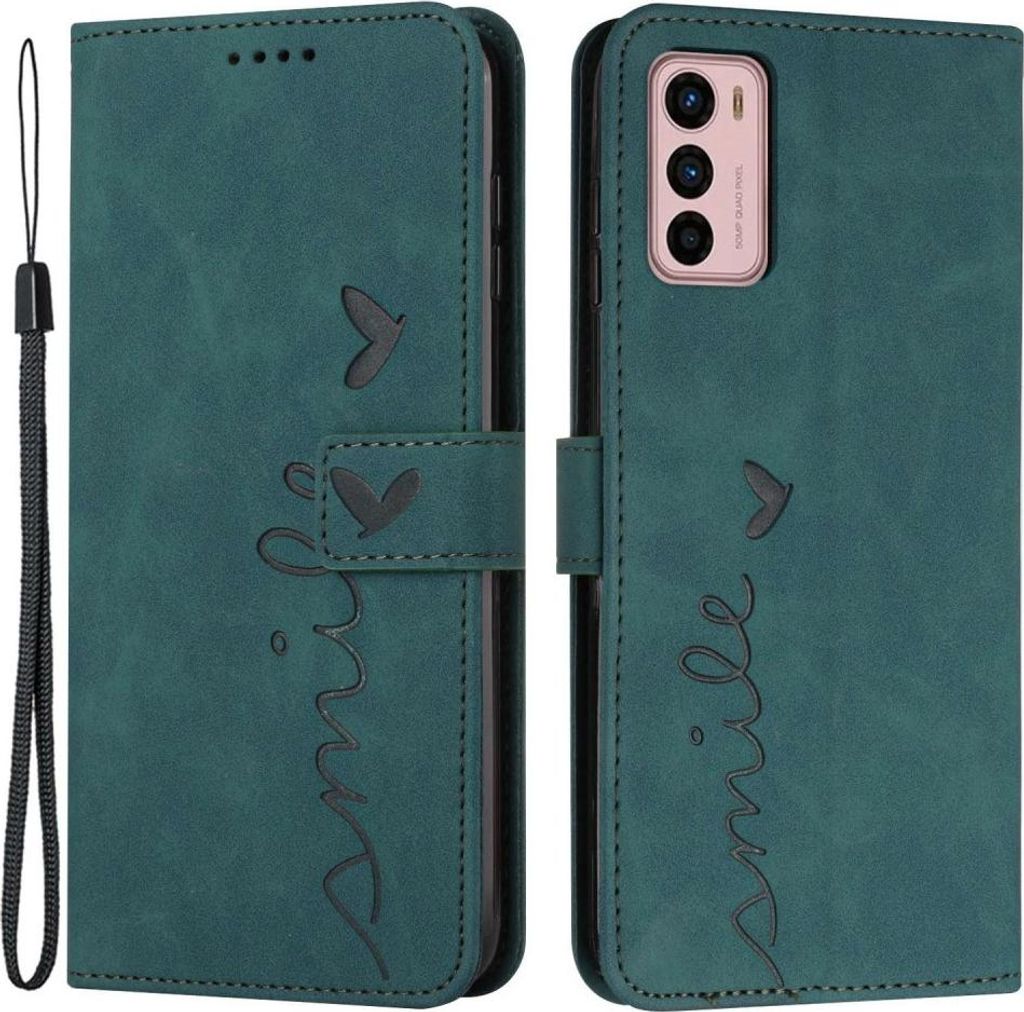 Motorola Moto G42 Hülle - Coverup Smile Klapphülle - Grün