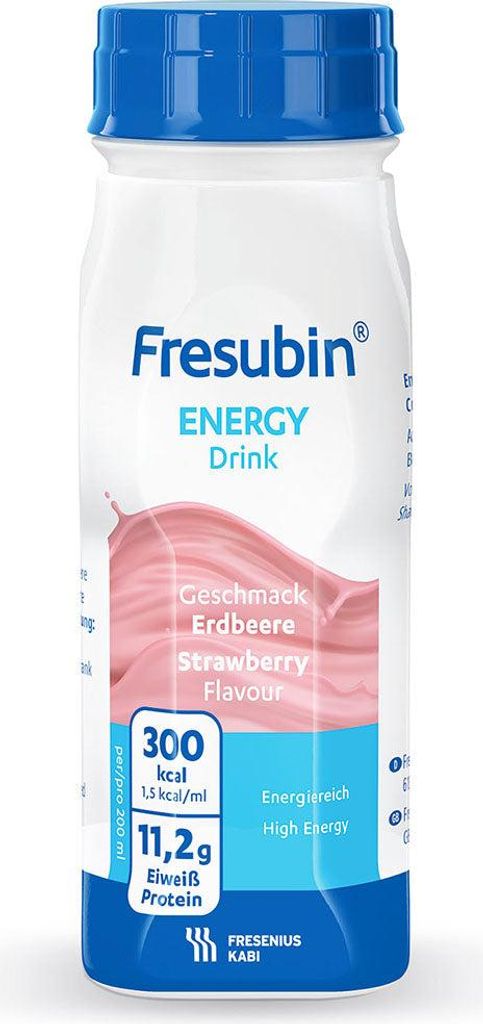 Fresubin Energy Drink Erdbeere Trinkflasche 4X200 ml