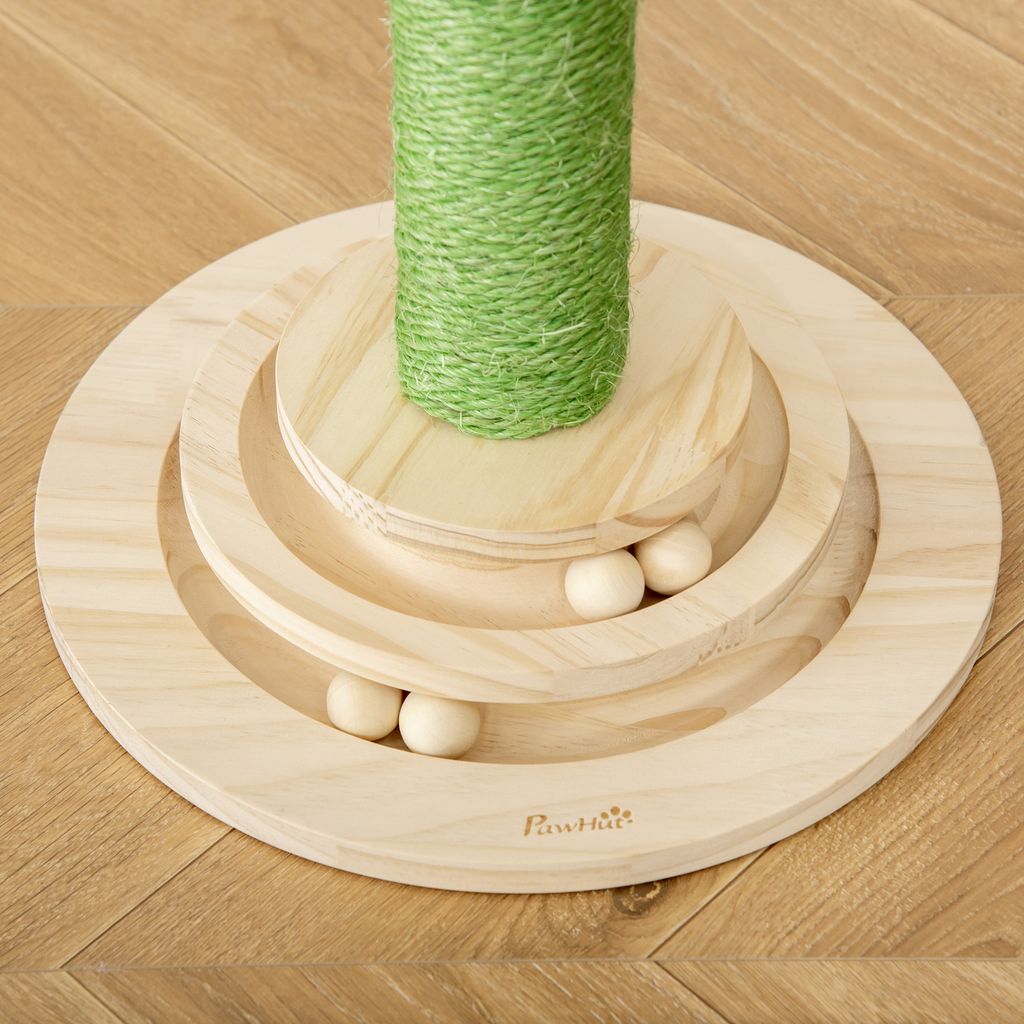 PawHut Katzen Kratzbaum Kaktus Katzenbaum Kiefernholz Sisal Produktbild 8